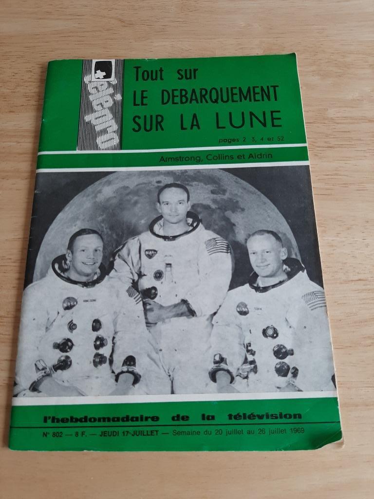 1 Magazine hebdomadaire Telepro spécial débarquement sur la, Collections, Enlèvement ou Envoi, 1960 à 1980, Journal ou Magazine