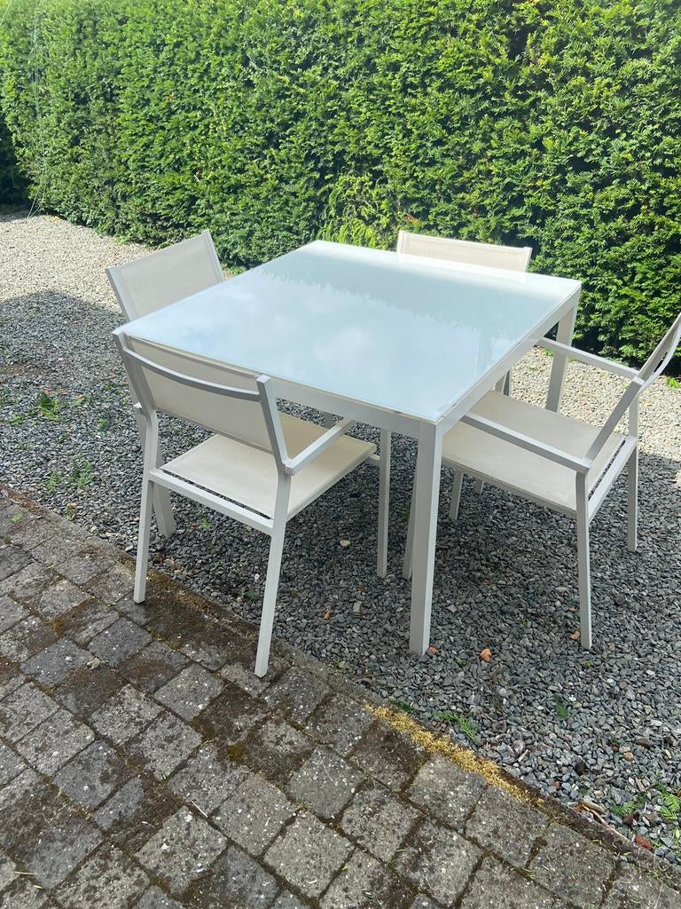 4 Tuinstoelen van Bristol, Enlèvement ou Envoi, Comme neuf, Aluminium