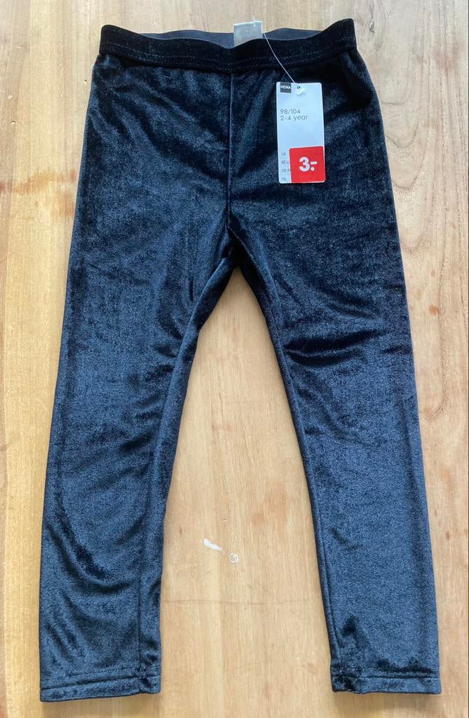 Legging doux noir 98/104, Enlèvement ou Envoi, Neuf, Fille, Pantalon