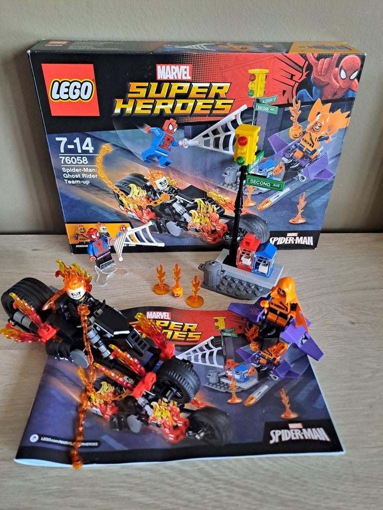 Lego Marvel 76058 Spider-Man Ghost Rider Team-up, Ophalen, Zo goed als nieuw, Lego