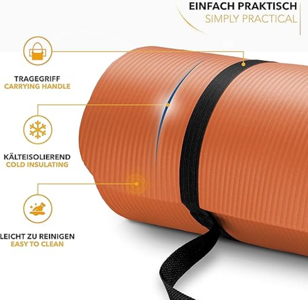 Tapis d'entraînement physique | 185 x 60 cm | Nouveau, Sports & Fitness, Équipement de fitness, Neuf, Tresko, Tapis de fitness