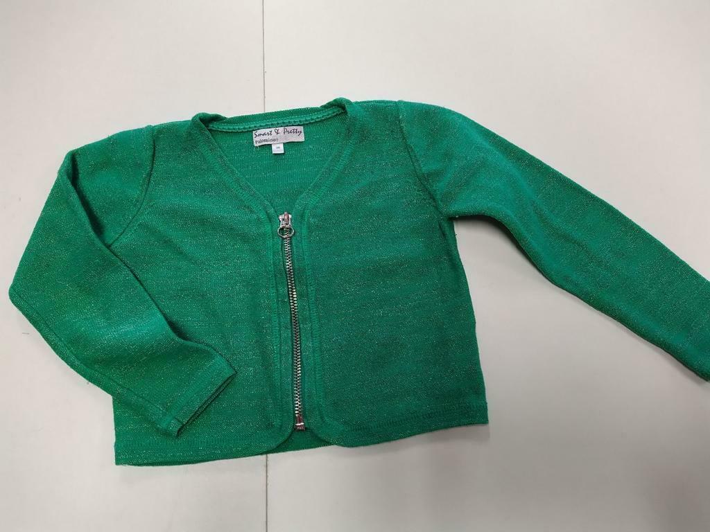 Vestje groen glitter  maat 98, Ophalen of Verzenden