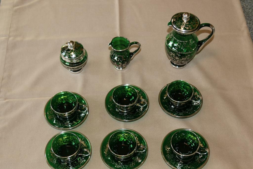 Murano-koffieservies, Antiek en Kunst, Antiek | Servies compleet, Ophalen of Verzenden