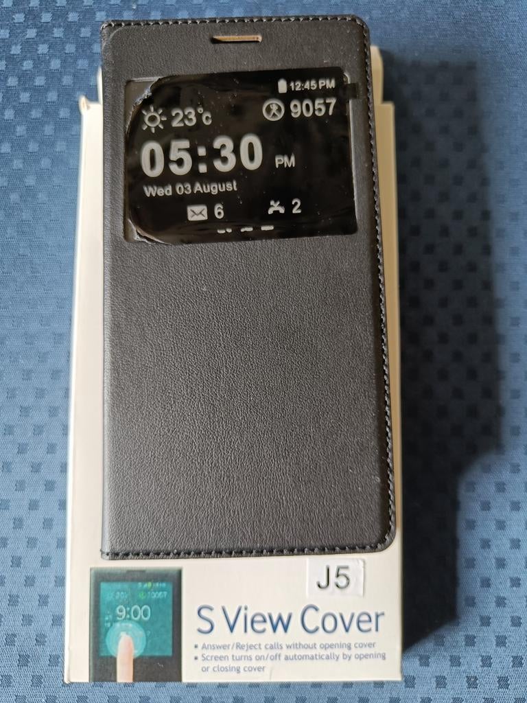 Cover S view J5 zwart, Télécoms, Enlèvement ou Envoi, Neuf