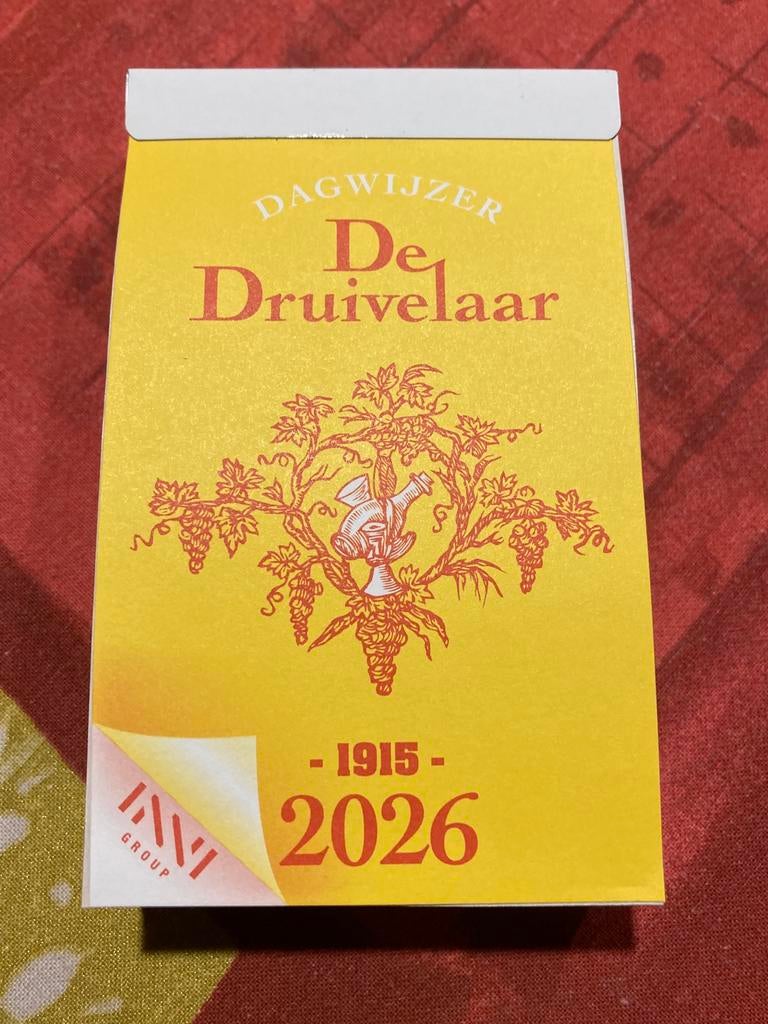 Scheurkalender De Druivelaar 2026, Ophalen, Nieuw