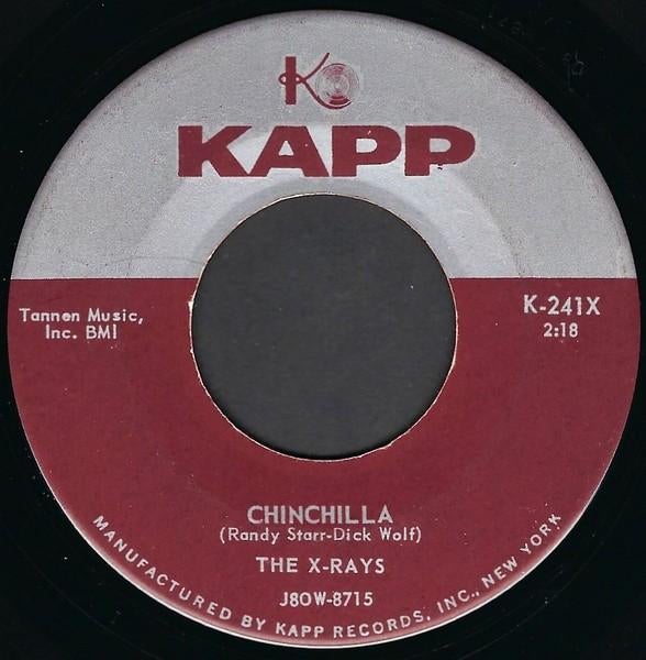 Les rayons X - Chinchilla - Popcorn '7, Enlèvement ou Envoi, Single, Comme neuf, Pop