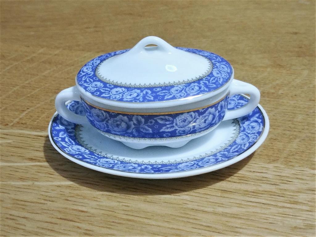 soupière miniature en porcelaine, Enlèvement ou Envoi, Comme neuf, Accessoires