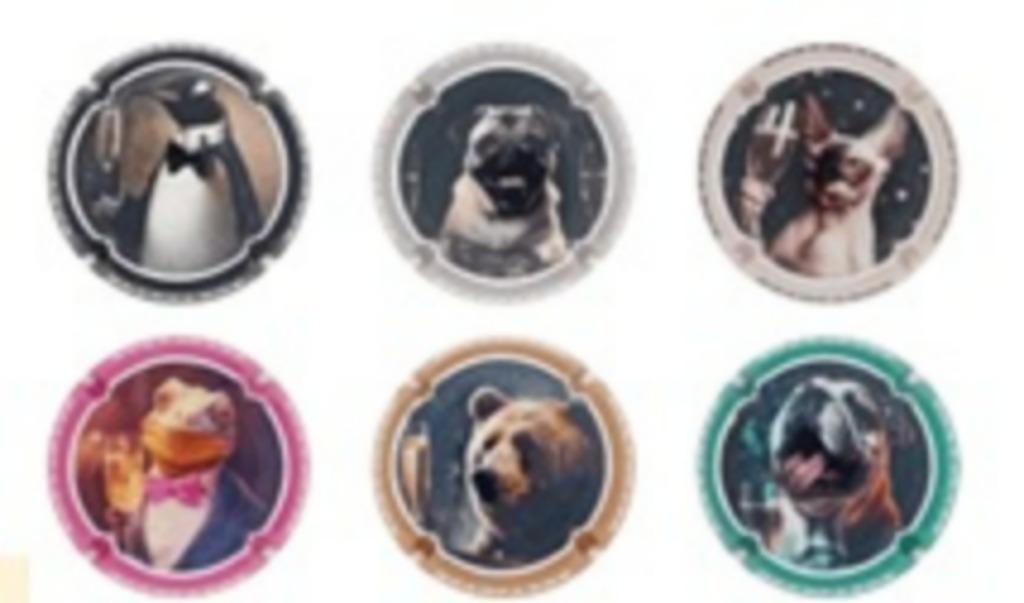 Champagne capsules - Generieken Animaux Flute (G 1480), Envoi