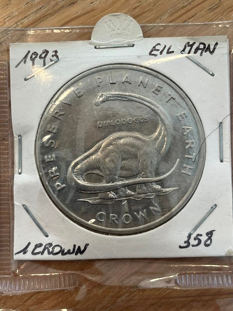 Isle of Man munten “preserve planet earth” 1993-1994, Postzegels en Munten, Ophalen of Verzenden