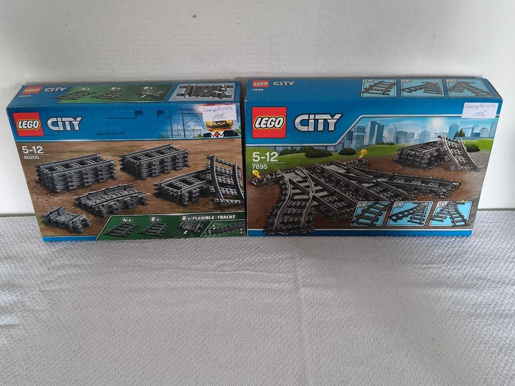 Lego City 60205 et 7895 Pack de rails et aiguillages, Enlèvement ou Envoi, Lego