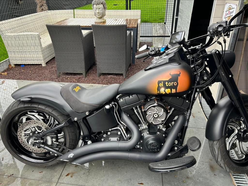 Harley Davidson … softail slim …., Motoren, Motoren | Harley-Davidson, Chopper, Particulier, Meer dan 35 kW, Sportuitlaat