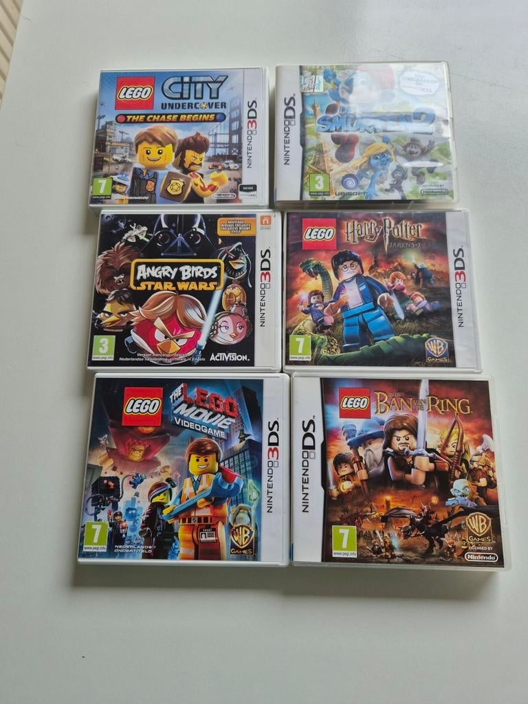 Jeux Nintendo 2D 3DS Lego + Schtroumpfs + Angry Birds, Enlèvement ou Envoi, Comme neuf
