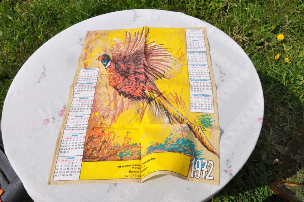 calendrier essuie publicitaire  année 1972, Enlèvement ou Envoi, Utilisé, Autres types