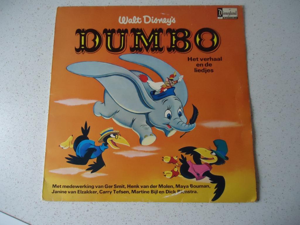 Sprookjes LP van "Walt Disney" DUMBO anno 1980., Enlèvement ou Envoi, Comme neuf, Fable ou Conte (de fées)