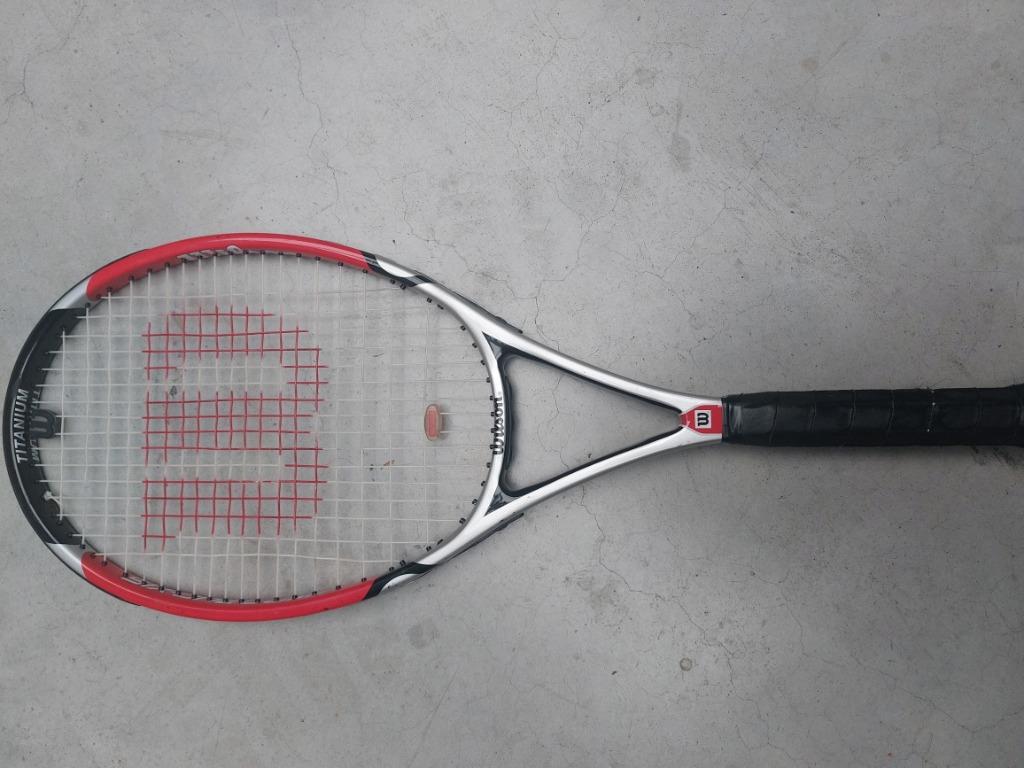 4 Tennisracket met sporttas, Ophalen, Gebruikt, Racket, Wilson