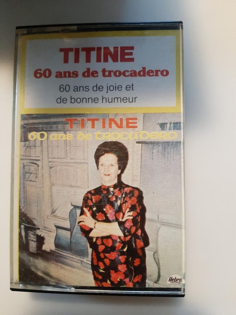K7 audio- titine - 60 ans de trocadero, CD & DVD, Enlèvement ou Envoi, Utilisé