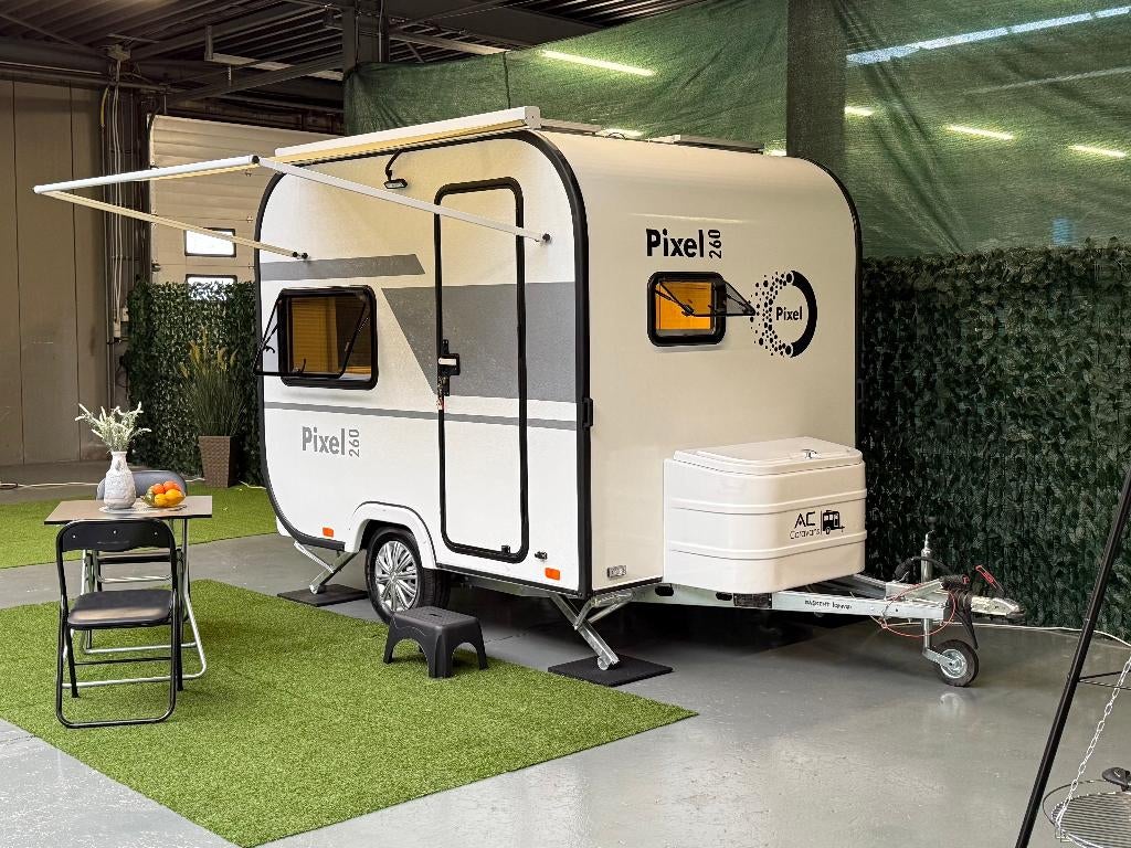 ✅PIXEL 260 - 2025 - NIEUW - ZONNEPANEEL - 3PERSOONS - 440KG, Caravanes & Camping, Caravanes, Entreprise, jusqu'à 3, jusqu'à 500 kg