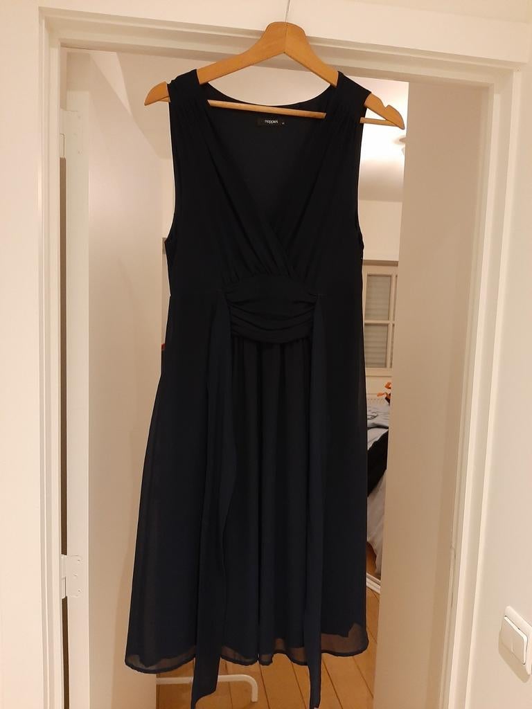 Robe de grossesse festive bleu foncé Noppies XS ou S, Enlèvement ou Envoi, Robe, Noppies, Porté