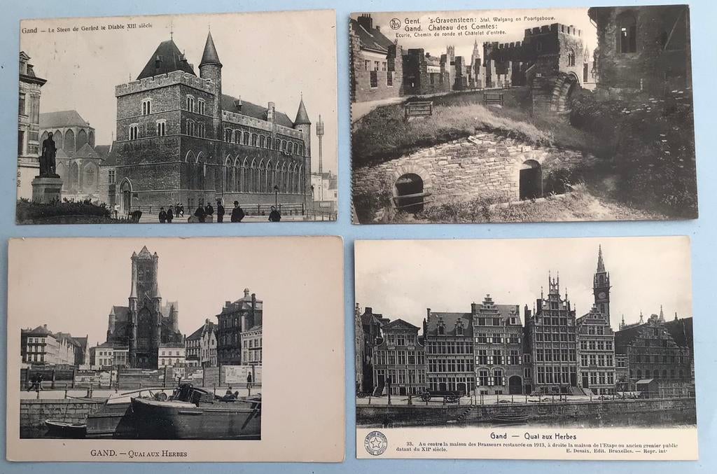 4 Postkaarten van Gent., Verzamelen, Postkaarten | België, Ophalen of Verzenden, Oost-Vlaanderen