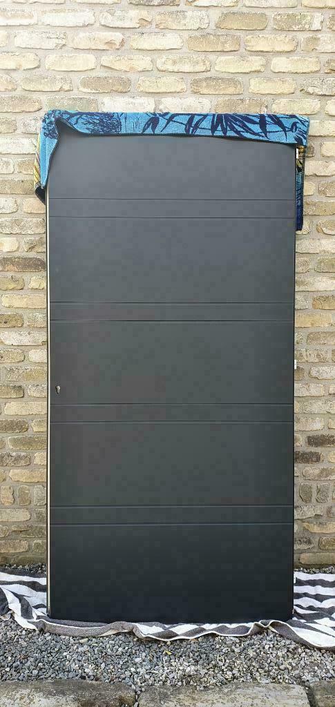 nouvelle porte extérieure ALU de Profel RAL 7021, Neuf, Porte extérieure, Enlèvement, Métal