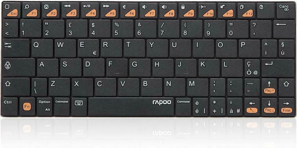 clavier sans file bluetooth Rapoo E6300 - NEUF, Informatique & Logiciels, Claviers, Neuf, Azerty, Sans fil, Enlèvement