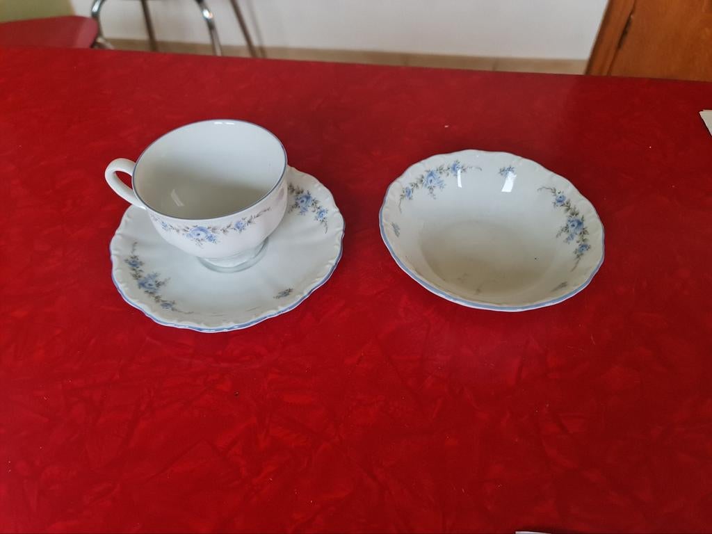 Servies : bavaria - rose / w. Germany ( 5 stuks ), Ophalen of Verzenden, Zo goed als nieuw