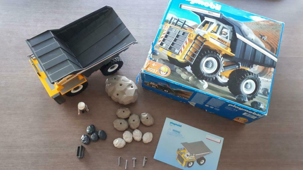 Playmobil Mega kiepwagen 4037, Ophalen, Zo goed als nieuw, Complete set