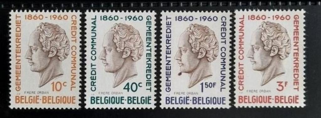 Belgique : COB 1159/62 ** Crédit Communal 1960., Sans timbre, Neuf, Enlèvement ou Envoi, Non oblitéré