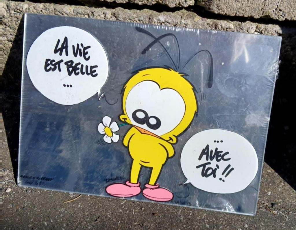 Cadre en verre le Piaf, Enfants & Bébés, Enlèvement ou Envoi, Comme neuf