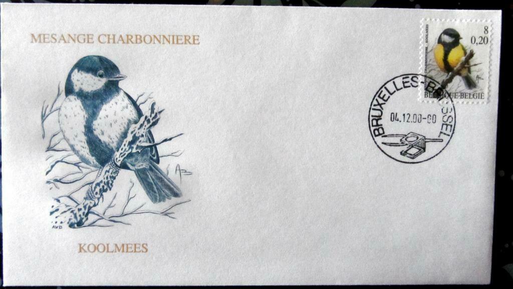 FIRST DAY COVER- VOGELS VAN BUZIN- DE KOOLMEES, Enlèvement ou Envoi, Affranchi, Animal et Nature