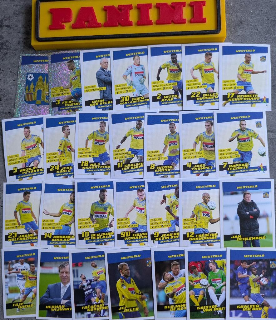 Panini FOOTBALL 2016 28 STICKERS WESTERLO  VOETBAL, Hobby en Vrije tijd, Stickers en Plaatjes, Ophalen of Verzenden, Nieuw