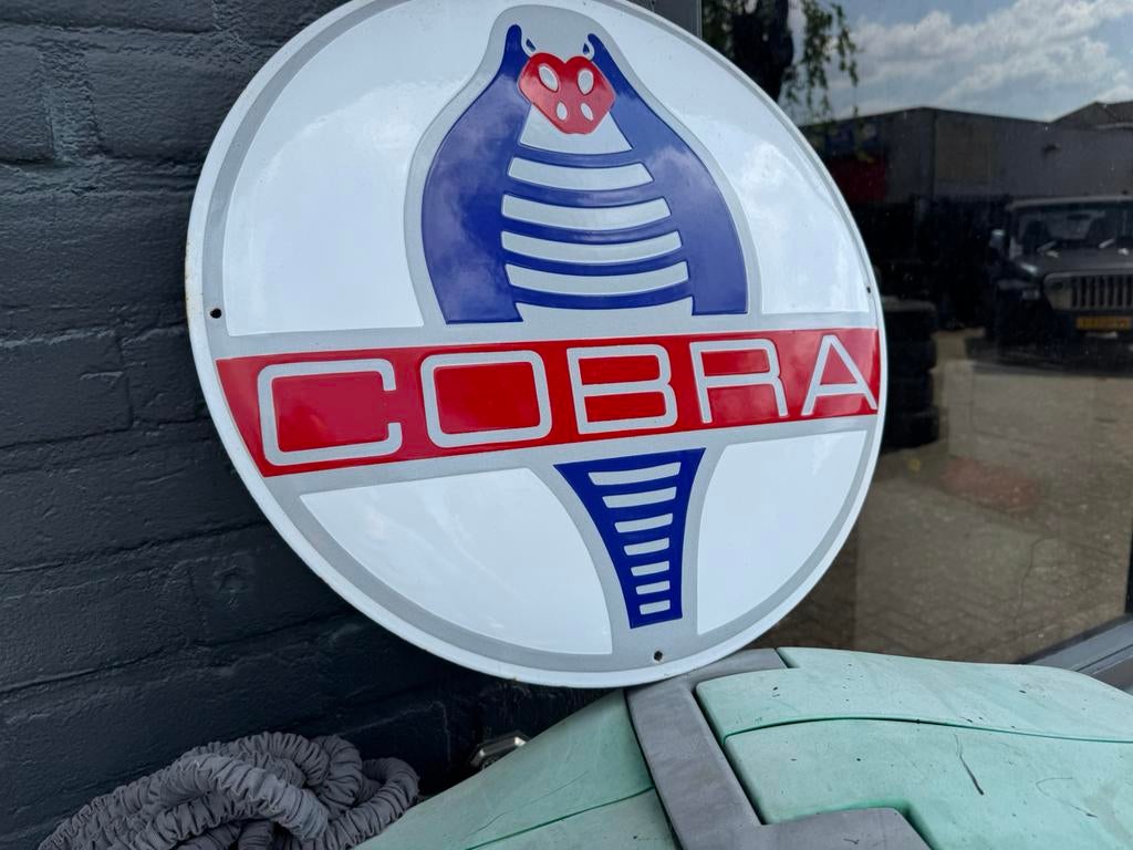Panneau d'affichage en émail COBRA, Enlèvement ou Envoi, Utilisé, Panneau publicitaire