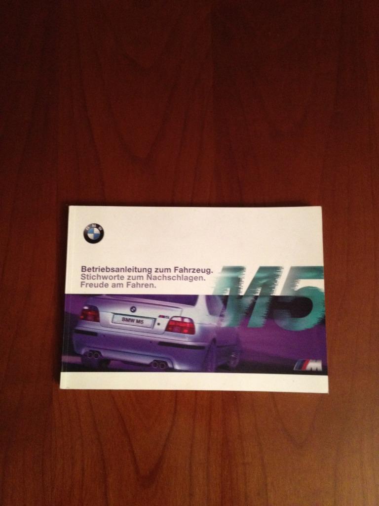 BMW E39 M5 Handleiding Instructieboekje, Ophalen