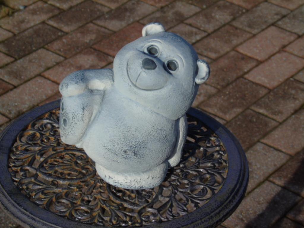 statue nounours une jambe en l air en pierre, Enlèvement, Neuf, Pierre, Animal