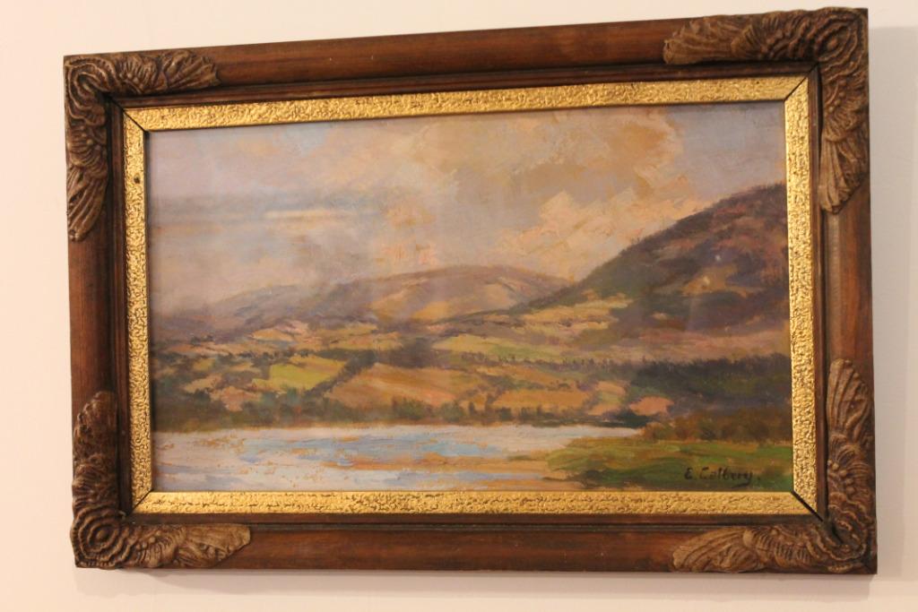 Eugène Calberg. Paysage à la rivière., Enlèvement ou Envoi