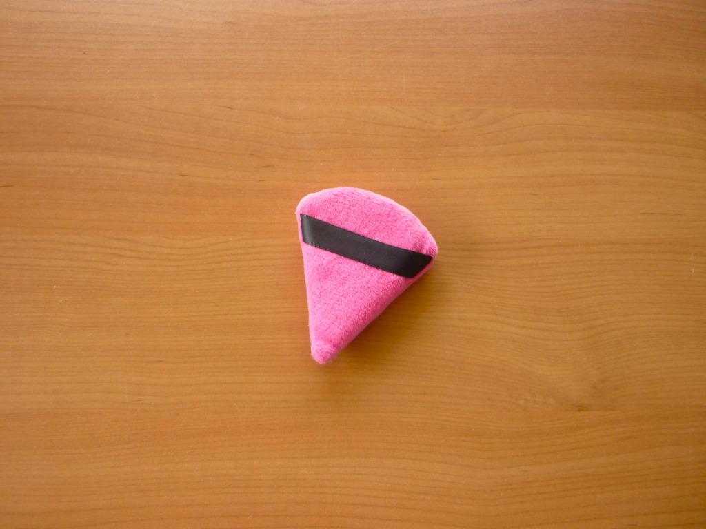 Fuchsia roze driehoekige powder puff beauty blender makeup, Ophalen of Verzenden, Roze