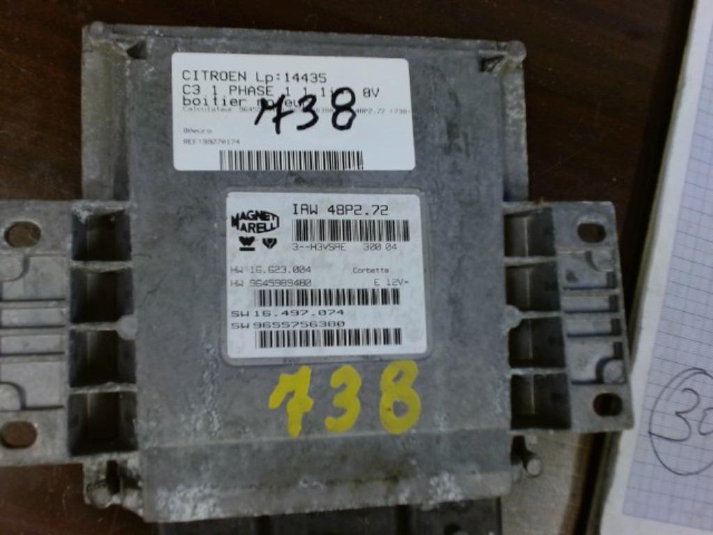 Boitier moteur Citroen C3 1.1i 44kw  9655756380  (738), Autos : Pièces & Accessoires, Autres pièces automobiles, Enlèvement, Utilisé