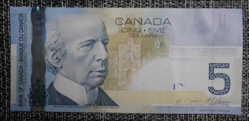 UNC Canada biljet van 5 dollar 2006, Verzenden, Overige landen, Setje