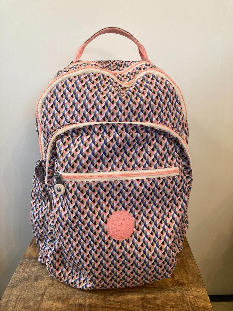 Boekentas Kipling, Enlèvement ou Envoi, Utilisé, Rose, Porte-documents ou Cartable