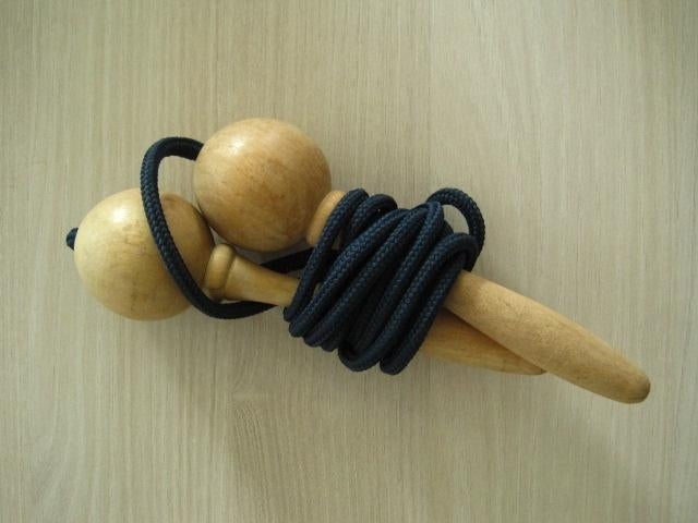 Springtouw met houten handvaten, Kinderen en Baby's, Ophalen of Verzenden, Gebruikt, Overige typen