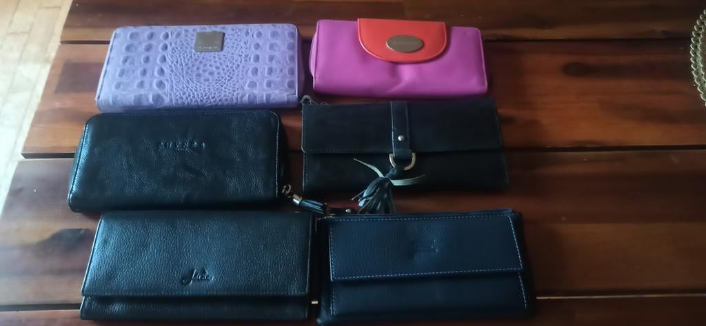 Nieuwe leren portemonnee, Handtassen en Accessoires, Portemonnees, Ophalen of Verzenden, Zo goed als nieuw, Blauw, Leder