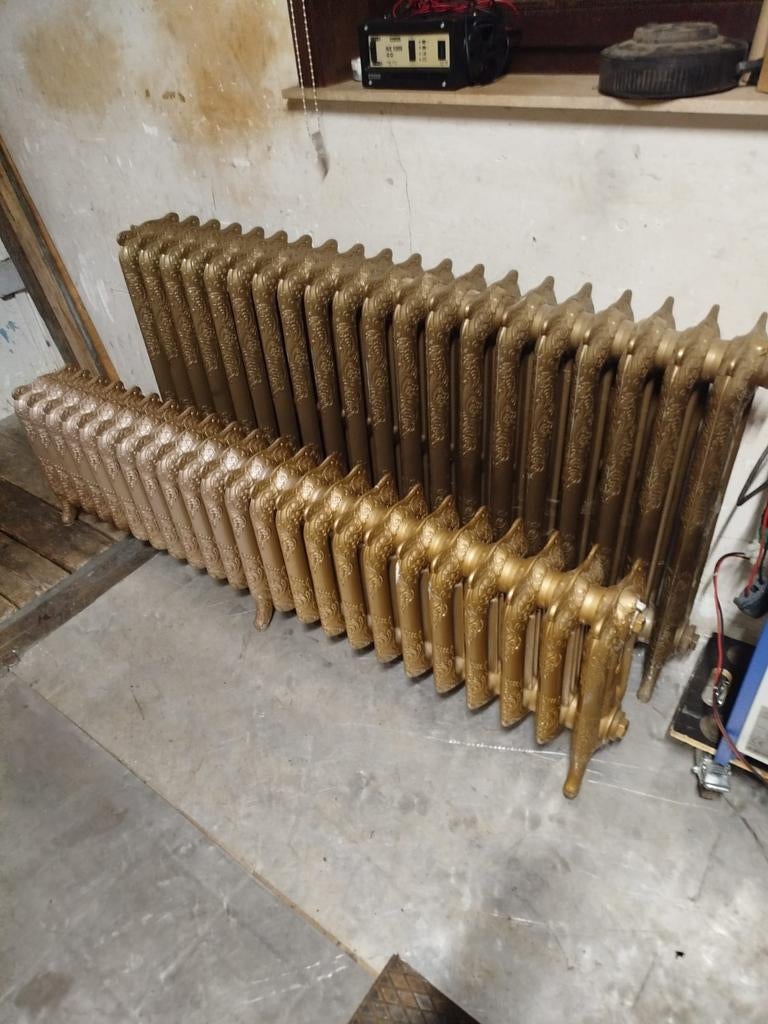 Gietijzeren radiatoren rococo, Enlèvement, Utilisé, Radiateur