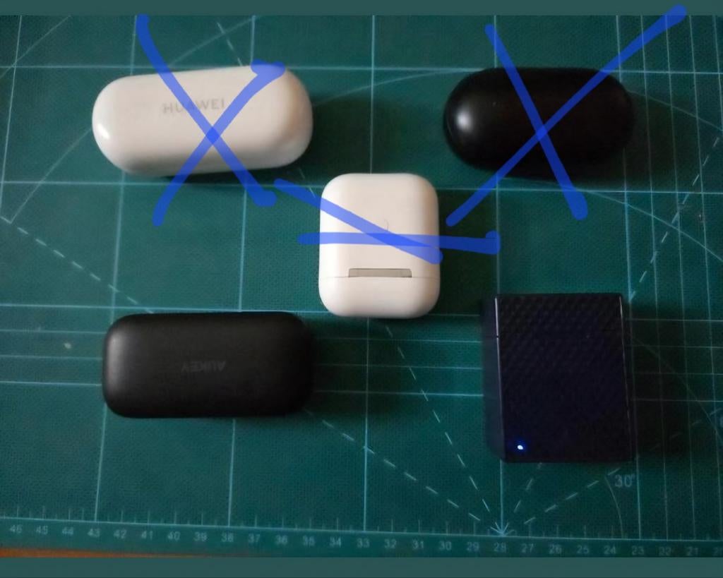 1 paar draadloze bluetooth oortjes, Verzenden, Gebruikt, In gehoorgang (in-ear), Bluetooth