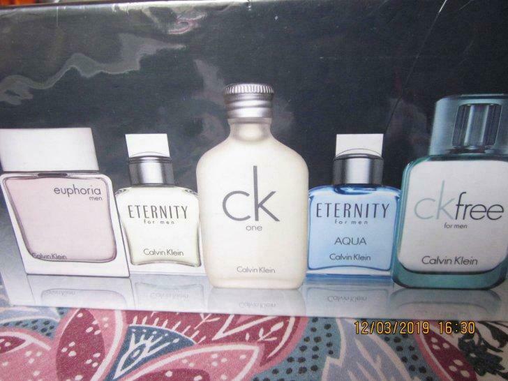calvin klein deluxe travel collection for men - 5miniflesjes, Verzamelen, Ophalen of Verzenden, Nieuw, Miniatuur, Gevuld
