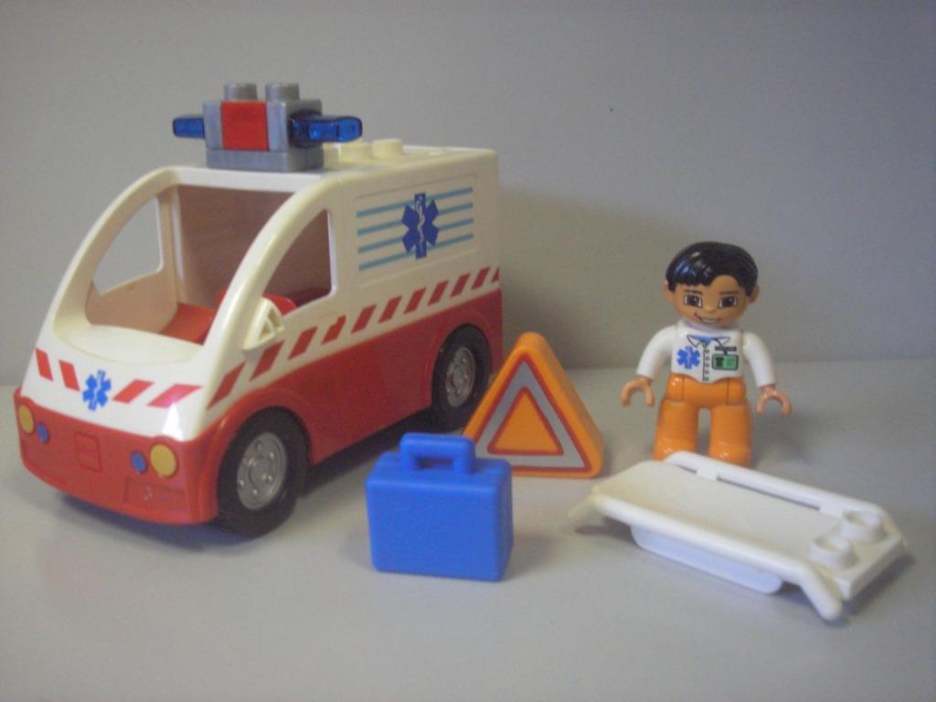 DUPLO Lego ambulance 4979 compleet, Enlèvement ou Envoi, Utilisé, Ensemble complet, Duplo