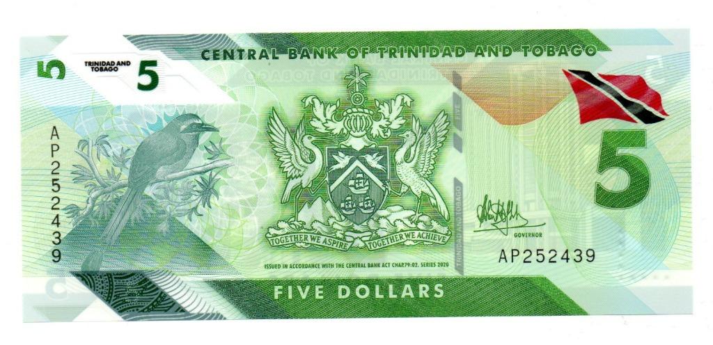 5 DOLLARS 2020    TRINIDAD & TOB.    UNC    P 61   € 2,50, Enlèvement ou Envoi, Amérique centrale, Billets en vrac
