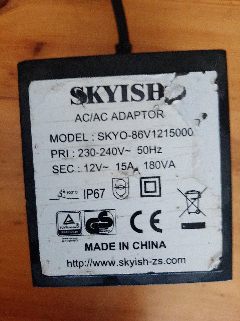 Ac/AC transformator SKYO-86v1215000 Skyish, Tuin en Terras, Ophalen, Zwembadpomp