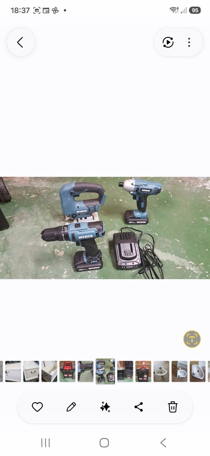 3 nieuwe handgereedschappen op batterij wesco, Fietsen en Brommers, Ophalen