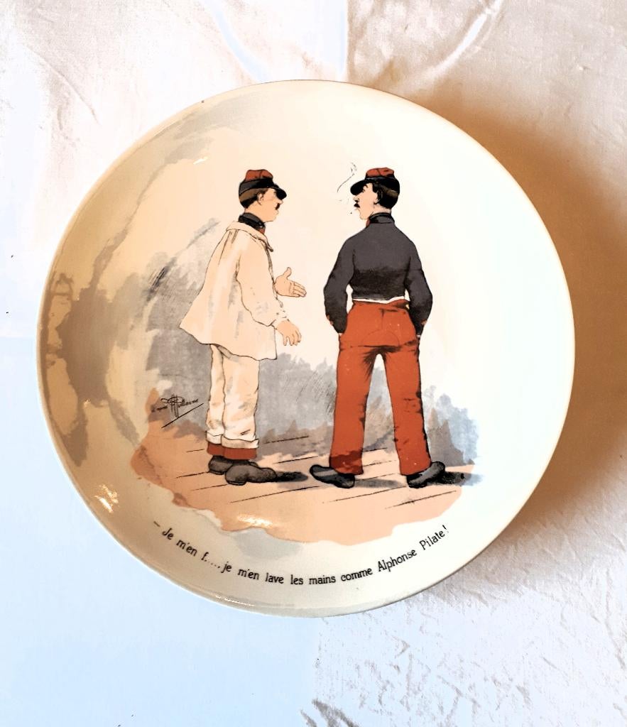 Assiettes Sarreguemines, Enlèvement