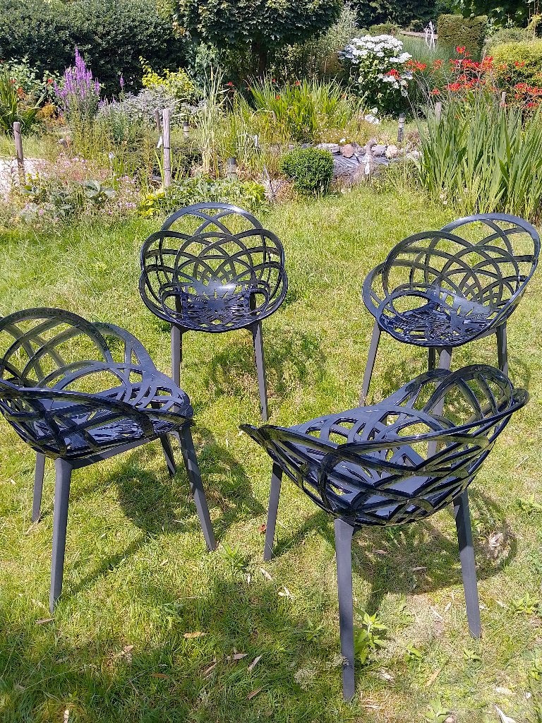 Flora Stoel van Papatya - Buiten of Binnen - set van 4, Huis en Inrichting, Stoelen, Kunststof, Gebruikt, Ophalen of Verzenden